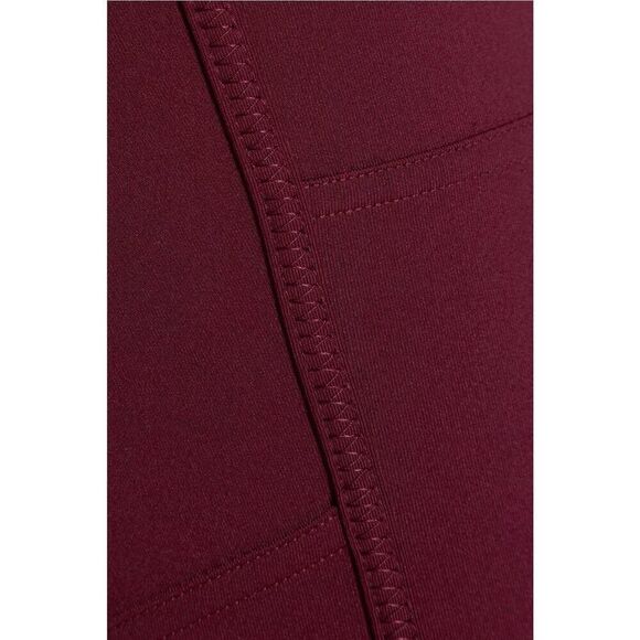 Adidas by Stella McCartney The Fold Tight Gathered Climalite Leggings In Burgund - Picture 4 of 4